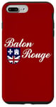 Coque pour iPhone 7 Plus/8 Plus Drapeau Louisiana Baton Rouge