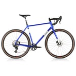 Merlin All-Road Steel GRX Gravel Bike - Metallic Blue / White 56cm (Chipped Forks) Blue/White/Blue