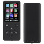 T1 Music MP3 MP4-soitin Bluetooth-tuki 32G Muistikortti Ristimuotoiset painikkeet Musta