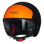 Nolan N21 Casque Unisexe, Noir/Orange, XL