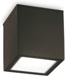 Techo, Udendørs loftslampe, GU10 max 1 x 20W, GU10, sort, metal, glas, L90xH95xB90mm