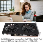 New Gaming Graphics Card 8GB GDDR6 256bit 2000MHz 14000MHz HD DVI Dual Coolin