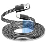 Magtame Magnetic Coiled Lightning Cable, 5FT MFi Certified USB A iPhone Charger Cord Fast Charging, Flat Tangle Free iPhone Cable Braided Compatible with iPhone 14 13 12 11 Pro Max XR XS X 8