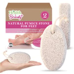 2pk Natural Pumice Stone For Feet | Hard Dead Skin Callus Remover Exfoliate Foot