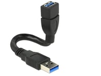 DELOCK – Cable USB 3.0 Type-A male > USB 3.0 Type-A female ShapeCable 0.15 m (83713)