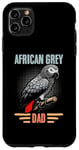 Coque pour iPhone 11 Pro Max Perroquet gris africain vintage pour ornithologue