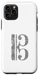 Coque pour iPhone 11 Pro Clef d'Ut (Gris Ancien) Viola, Violoncello, Cello, Trombone