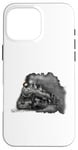 Coque pour iPhone 16 Pro Max Locomotive à vapeur Train Train Train Big-Boy Train 4014