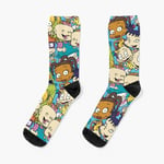 Chaussettes Taille Unique Rugrats Nouveauté Fantaisie Motif Fou Équipage Décontracté Pour Hommes Femmes