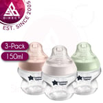 Tommee Tippee Closer To Nature Anti Colic Bottle│BPA Free│Slow Flow│150ml│3Pk