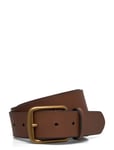 Signature Pony Leather Belt Accessories Belts Classic Belts Brown Polo Ralph Lauren