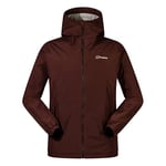 Berghaus Men's Deluge Pro Insulated Waterproof Shell Jacket | Adjustable | Durable Coat | Rain Protection, Cedar Brown, 2XL