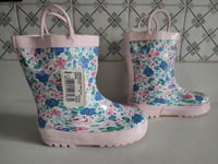 Cath Kidston Wellington Boots Mews Ditsy - KIDS Size 9 - New in Bag - £18 RRP