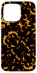 iPhone 15 Pro Max Tortoise Shell Pattern Brown & Orange Exotic Turtle Shell Case