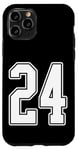 Coque pour iPhone 11 Pro #24 Maillot de sport pour fan de sport Blanc