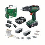 Bosch Borrskruvdragare 18V med 2x1,5Ah batterier och laddare i S-Box