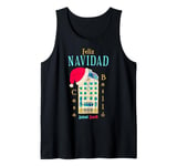 Merry Christmas, Antoni Gaudi drawing, Barcelona Spain Tank Top