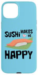 Coque pour iPhone 15 Plus Sushis me rendent heureux Tokyo Japon Souvenir Maki Cadeau