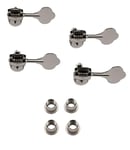 Deluxe Bass Tuners Fluted-Shafts 4 Black Chrome