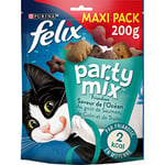 FELIX Party Mix | Adulte | Friandises Pour Chat | Saveur Océan Saumon, Colion et Truite| Lot de 5 x 200 g