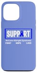 Coque pour iPhone 13 Pro Max Ruban bleu - Soutien de la sensibilisation au syndrome de McCune-Albright