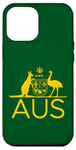 iPhone 12 Pro Max AUSTRALIA KANGAROO AND EMU COAT OF ARMS AUS AUSSIE SPORTS Case