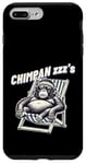 Coque pour iPhone 7 Plus/8 Plus Jeu de mots drôle de singe chimpanzé « Chimpan-zzz »