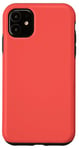 Coque pour iPhone 11 Couleur corail simple