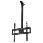 Maclean MC-943 Support de Plafond Universel OLED QLED LCD Plasma TV orientable et inclinable en Hauteur réglable de 32 à 50 à 35 kg également pour Toit incliné (pour Un téléviseur)