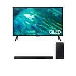 Samsung QE32Q50AEUXXU 32 Inch Q50A QLED Full HD HDR Smart TV with HW-B550XU 2.1ch Soundbar and Subwoofer