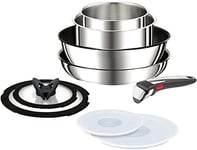 Tefal L97090 Ingenio Neo Stainless Steel Unlimited Set of 9 IH/Gas Compatible