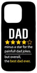 Coque pour iPhone 15 Pro Drôle papa fête des pères blague humour papa fils fille papa papa papa