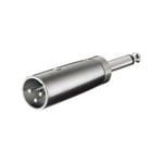 Goobay - 27452 Adaptateur xlr, Prise Jack aux 6, 35 mm Mâle Mono Vers Mâle xlr (27452)