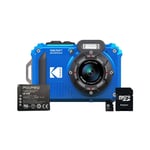 Kodak PIXPRO Tough Compact Digital Camera Blue + 16GB SD Card + Battery (WPZ2)