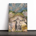 Big Box Art Canvas Print Wall Art William Blake Illustration 2 | Mounted and Stretched Box Frame Picture | Home Decor for Kitchen, Living, Dining Room, Bedroom, Hallway, Multi-Colour, 24x16 Inch