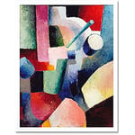 August Macke Colored Composition of Forms 1914 ungerahmt Wandbild Kunstdruck Poster Home Decor Premium