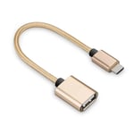 Câble USBC vers usb-c mâle vers usb-c 3.0 femelle,adaptateur pour MacBook Pro,Samsung,Huawei,Xiaomi,cordon de données - Type Or