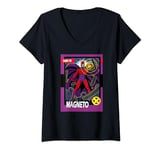 Femme Marvel Studios X-Men ’97 Magneto Retro Trading Card T-Shirt avec Col en V