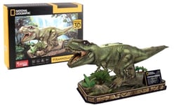 EXPLORA - T-Rex - Puzzles 3D - 540210-52 Pièces - Animaux - Niveau 4 - sans Colle Ni Ciseaux - Dinosaure - Construction - Licence National Géographic - Jeu de Construction - À Partir de 8 Ans