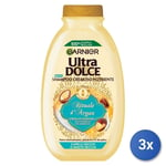 3x Ultradolce Garnier Shampooing 250 Ml. Rituel D'Argan