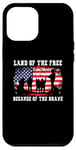 Coque pour iPhone 14 Pro Max Land Of The Free Because Of The Brave Drapeau américain