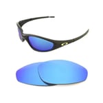 NEW POLARIZED CUSTOM ICE BLUE LENS FOR OAKLEY STRAIGHT JACKET 1999 SUNGLASSES