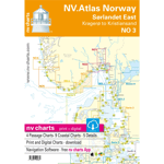 NV-CHARTS Atlas NO 3 Sørlandet Øst Kristiansand til Kragerø