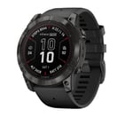 Garmin fenix 7X Pro - Sapphire Solar Edition, Carbon Gray DLC Titanium with Black Band