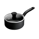 Tefal Titanium Essential Saucepan 18 cm + Lid, High-Performance Non-Stick Coating, Metal Spatula Safe, All Hobs excluding Induction, B9412344