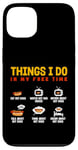 Coque pour iPhone 13 Ce que je fais : les hot-dogs mangent Watch Inform Talk