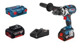 Bosch Professional 18V System Cordless Combi Drill GSB 18V-110 C (GBA 2x5.0 A...