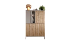 Gent Highboard 110x150 cm - Brun/Grå Byrå