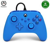 PowerA Manette filaire pour Xbox Series X|S, manette de jeu vidéo filaire, manette de jeu pour Xbox X et S, sous licence officielle Xbox, 2 ans de garantie fabricant – Bleu