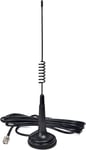 Antenne Cb Magnétique 27 Mhz Compatible Avec Radio Cb Portable Cobra Midland Uniden On, Radio Mobile, Scanner Radio (Bnc)